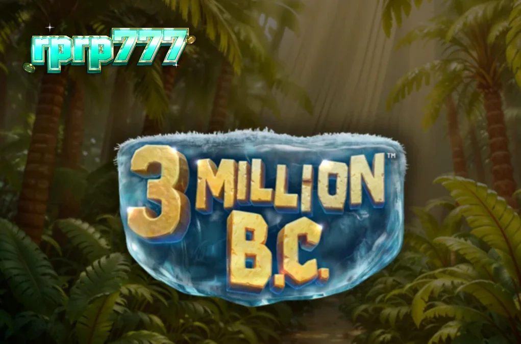 Tampilan visual slot 3 Million B.C. dengan tema prasejarah dan roda jackpot